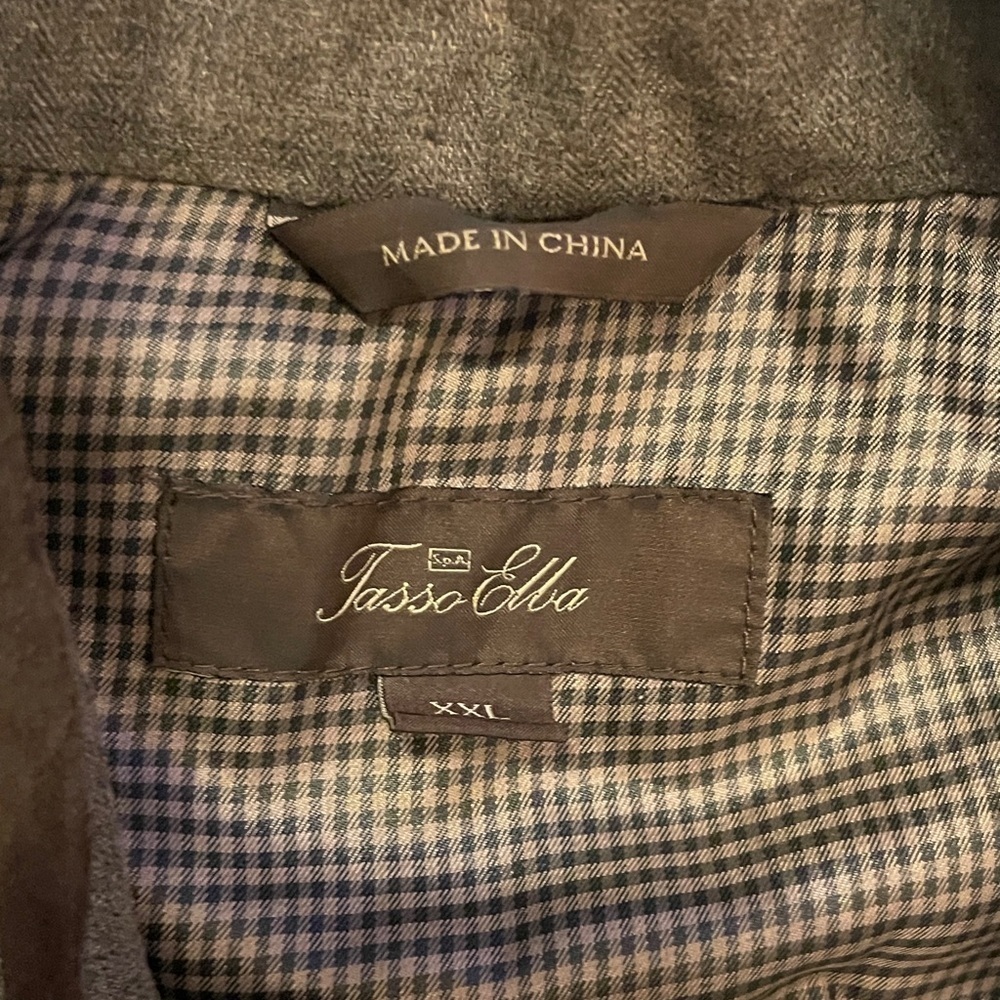 Tasso Elba Men's Quilted Vest in Gray and Brown - Picture 2 of 4